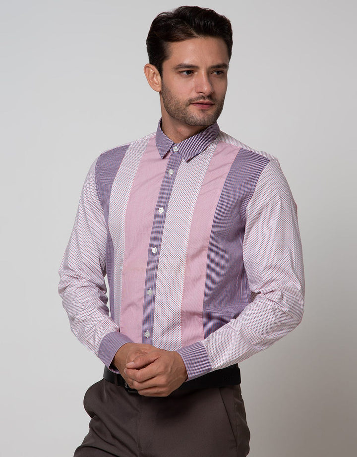 Andrew Smith Stripes Print Long Sleeve Shirt