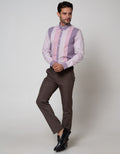 Andrew Smith Stripes Print Long Sleeve Shirt