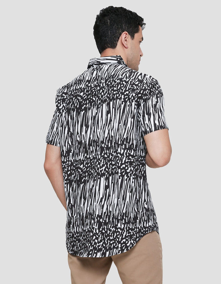 Andrew Smith Abs Print Kemeja Pria