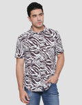 Andrew Smith Abstract Print Kemeja Pria