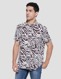 Andrew Smith Abstract Print Kemeja Pria