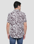 Andrew Smith Abstract Print Kemeja Pria