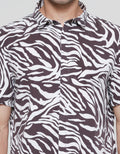 Andrew Smith Abstract Print Kemeja Pria