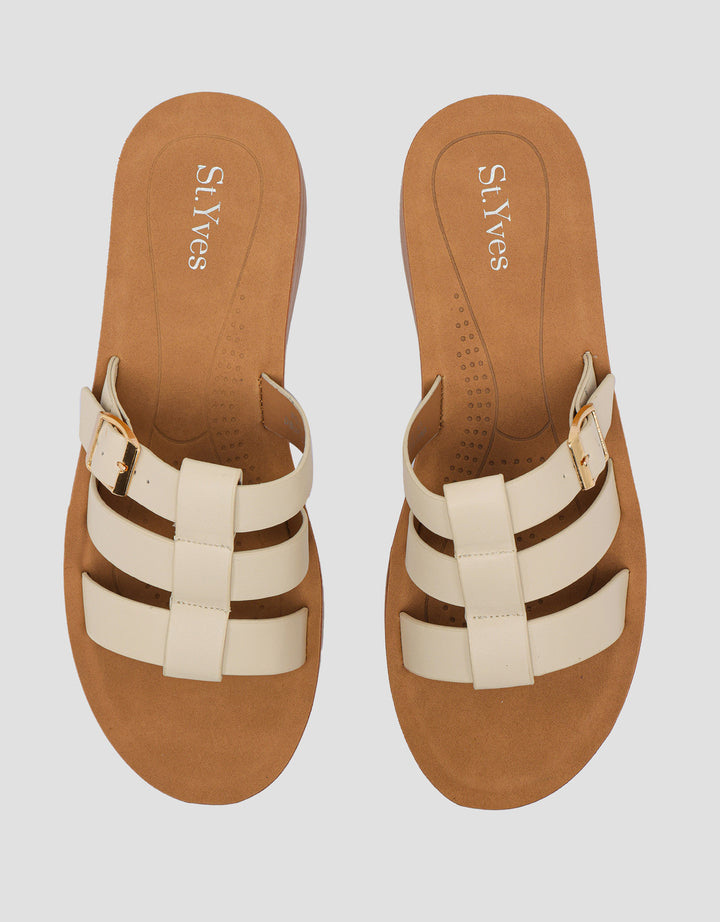 St. Yves Tripple Strap Slipper Sandal Wanita