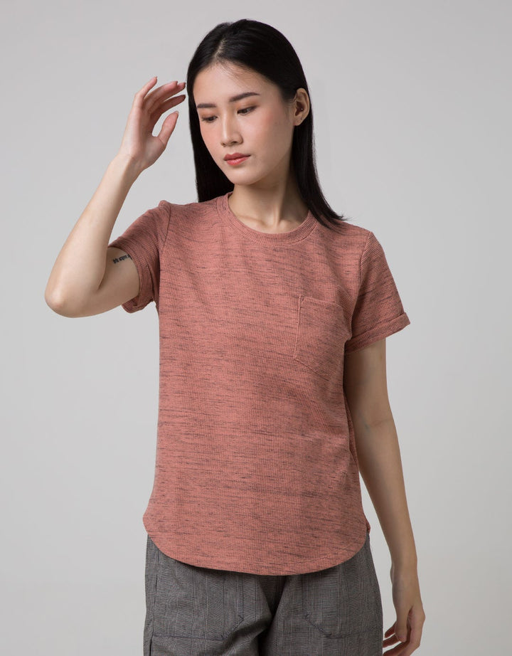 Connexion Short Sleeve T-Shirt Waffle Slub With Pocket