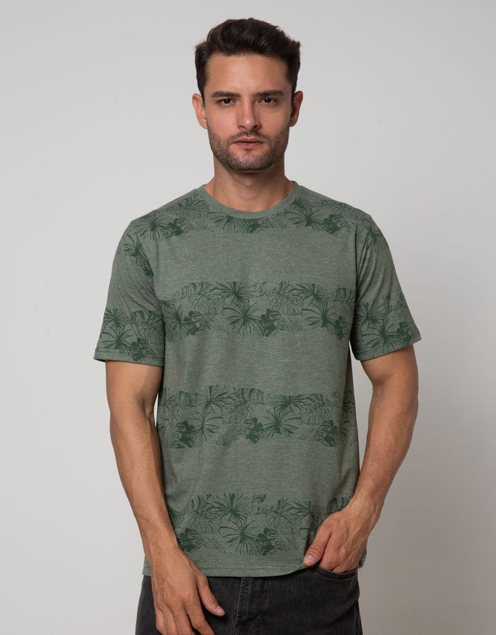 T Zone Short Sleeve T-Shirt Aop Theme Floral Nature  Fullprint