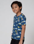 Little M Short Sleeve T-Shirt Fullprint Transportation