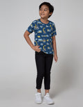 Little M Short Sleeve T-Shirt Fullprint Transportation