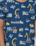 Little M Short Sleeve T-Shirt Fullprint Transportation