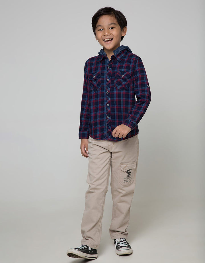 Twist Kids Desta Kotak Jacket Hoodie Twill
