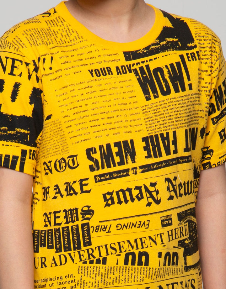 Nevada Short Sleeve T-Shirt Newspaper