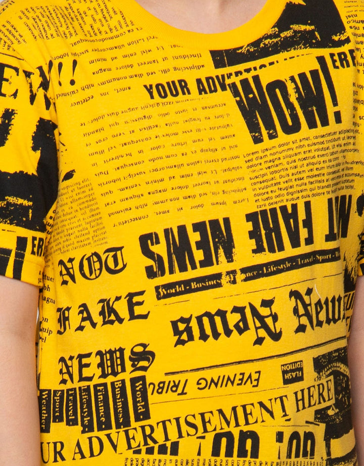 Nevada Short Sleeve T-Shirt Newspaper