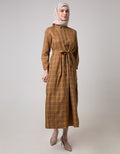 Come Maxi Dress With Pocket Checks