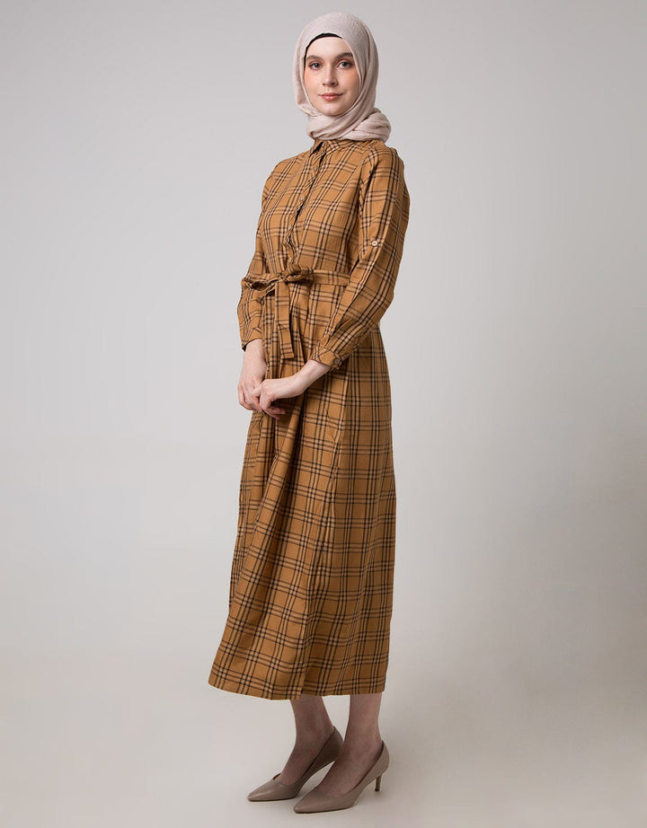 Come Maxi Dress With Pocket Checks