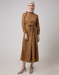 Come Maxi Dress With Pocket Checks