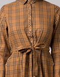 Come Maxi Dress With Pocket Checks