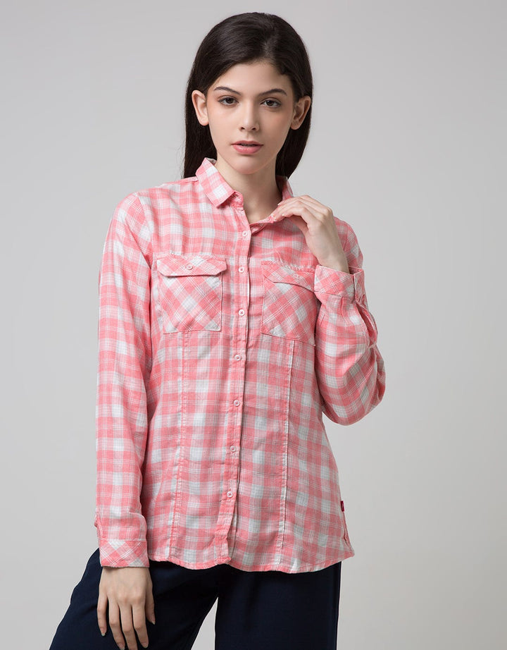 Cardinal Girl Kemeja Plaid Print