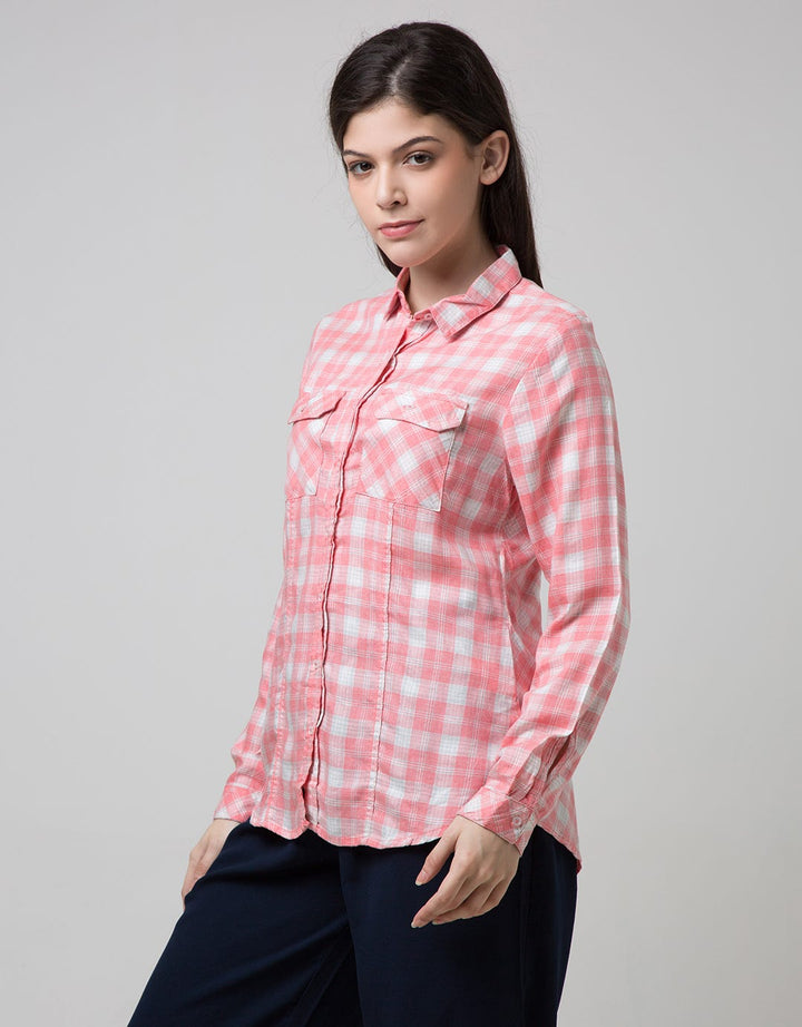 Cardinal Girl Kemeja Plaid Print