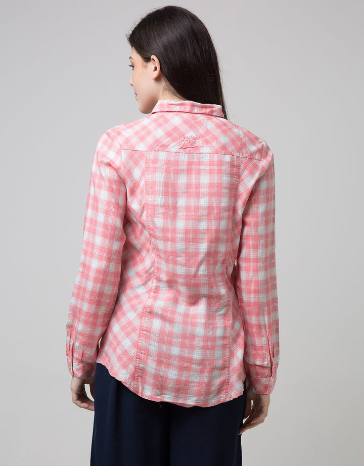 Cardinal Girl Kemeja Plaid Print