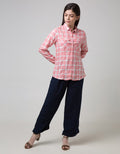 Cardinal Girl Kemeja Plaid Print