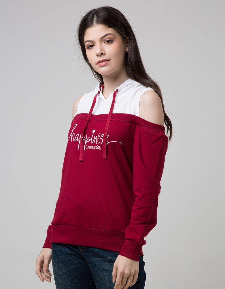 Cardinal Girl Sweater Happines