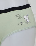 Nevada Midi Briefs Print Coffee Bl Elastic Cx Cd