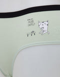 Nevada Midi Briefs Print Coffee Bl Elastic Cx Cd