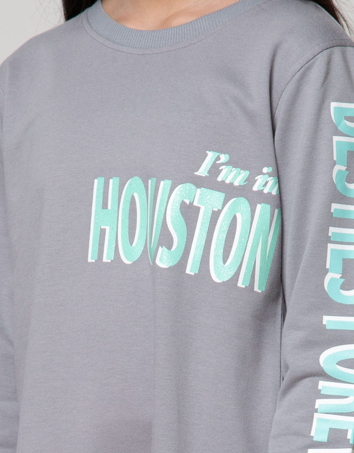 Nevada Long Sleeve Midi Dress Print Body And Sleeves