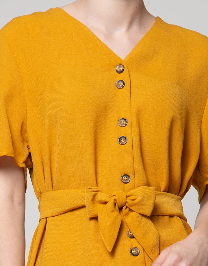 St. Yves Short Sleeve Blouse Top Lyn Horn