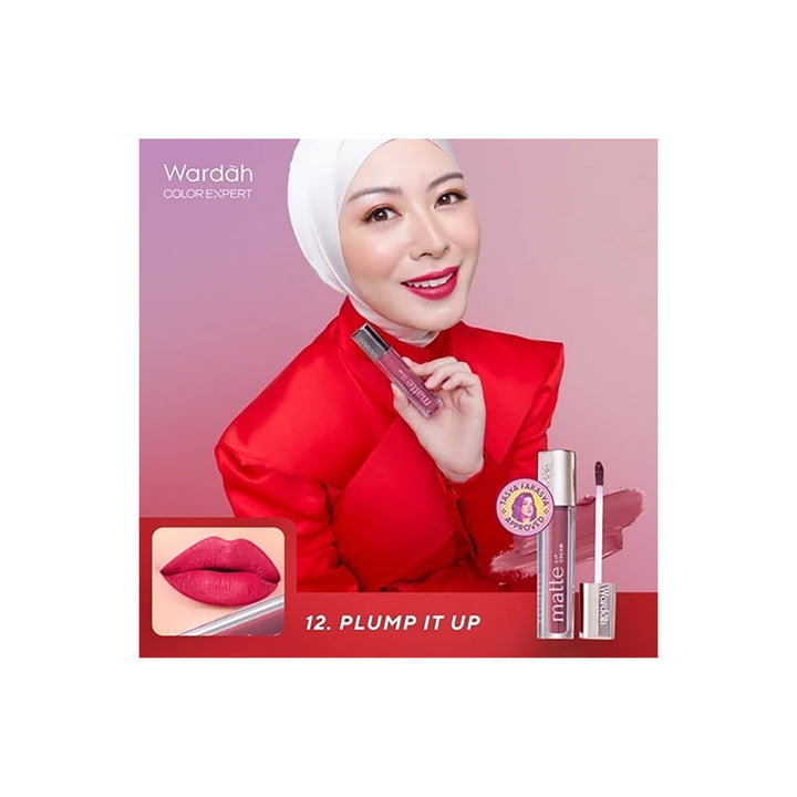 Wardah Matte Lip Cream 12 Plum It Up 4 gr (Revamp)