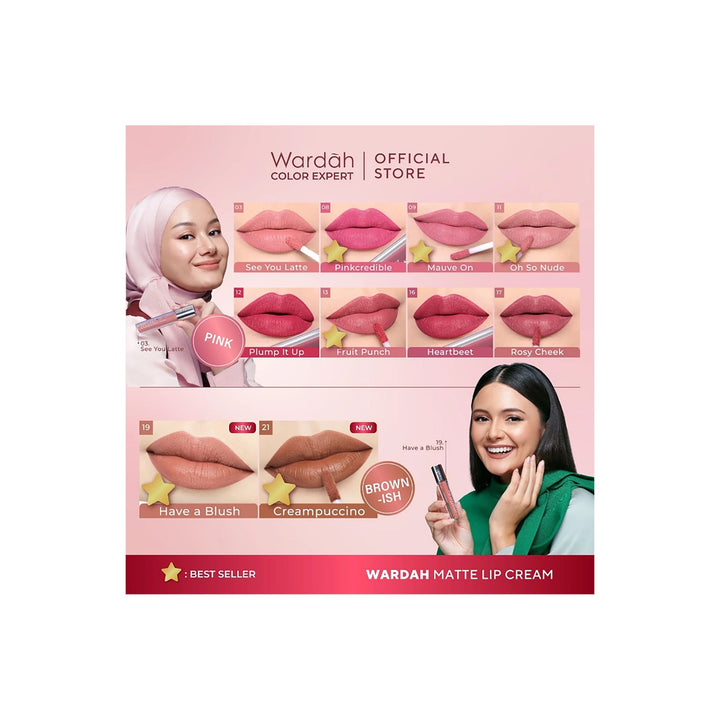 Wardah Matte Lip Cream 12 Plum It Up 4 gr (Revamp)