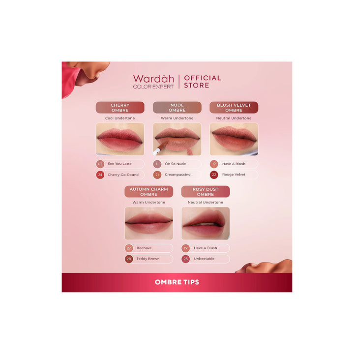 Wardah Matte Lip Cream 13 Fruit Punch 4 gr (Revamp)