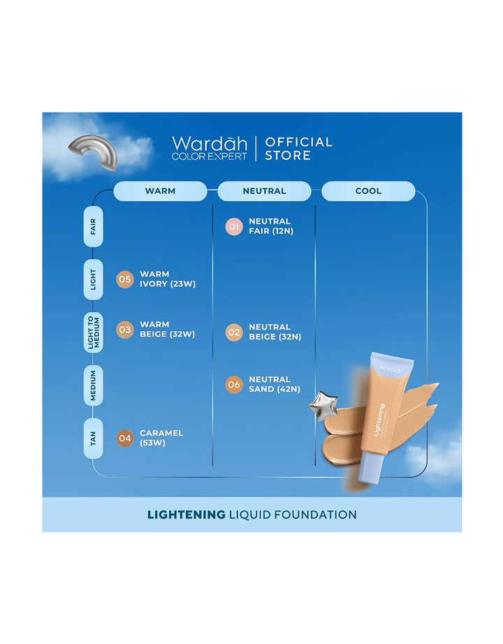Wardah Lightening Liquid Foundation 25 ml