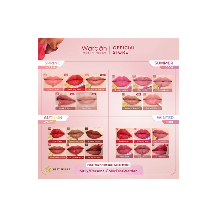 Wardah Matte Lip Cream 08 Pinkcredible 4 gr (Revamp)