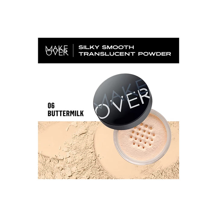 Make Over Silky Smooth Translucent Powder 06 Buttermilk 35 G