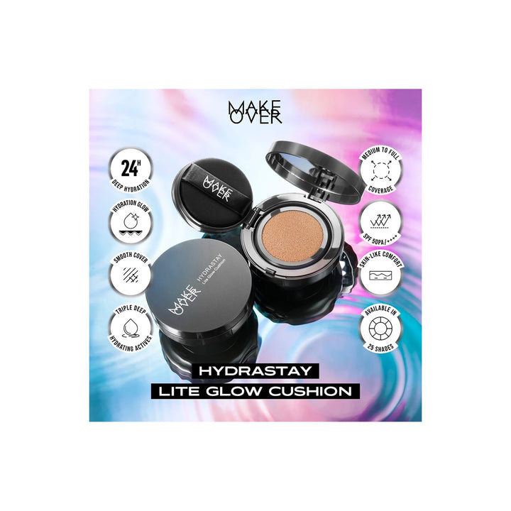 Make Over Hydrastay Lite Glow Cushion 15 g C21 Pink Ivory