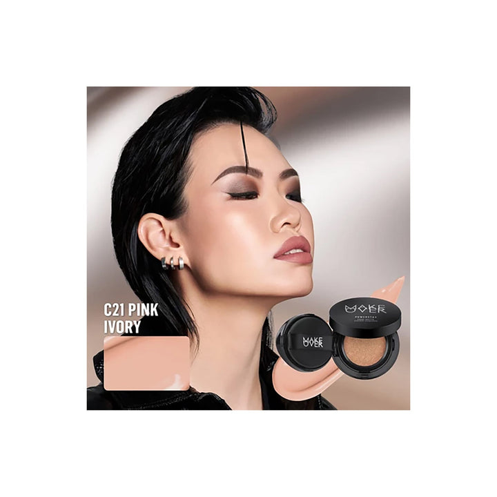 Make Over Powerstay Demi-Matte Cover Cushion 15 g C21 Pink Ivory