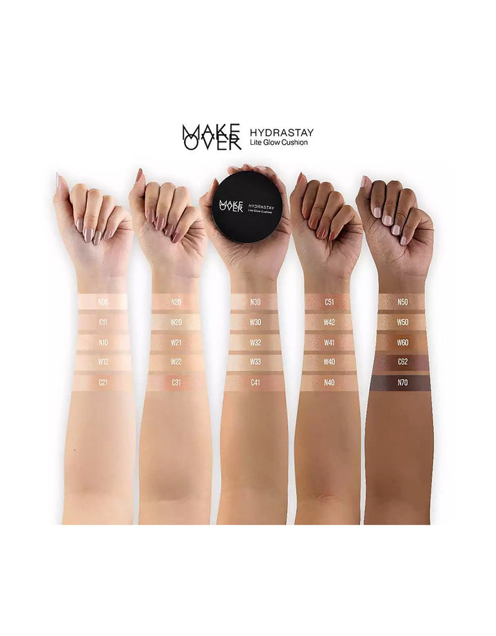 MAKE OVER Hydrastay Lite Glow Cushion W22 Warm Ivory 15 g