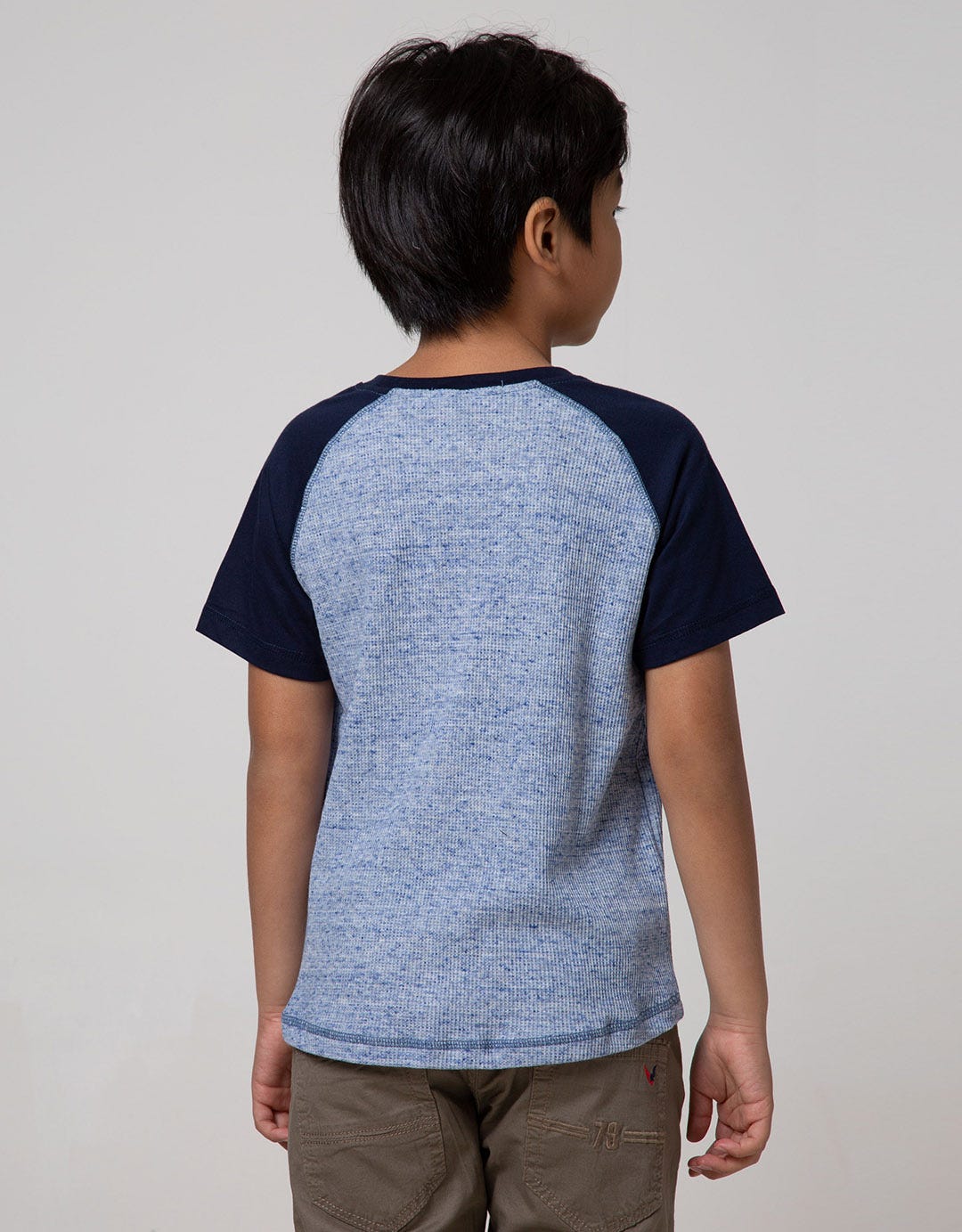 Nohea Waffel Raglan Combo Short Sleeves Tee