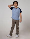 Nohea Waffel Raglan Combo Short Sleeves Tee