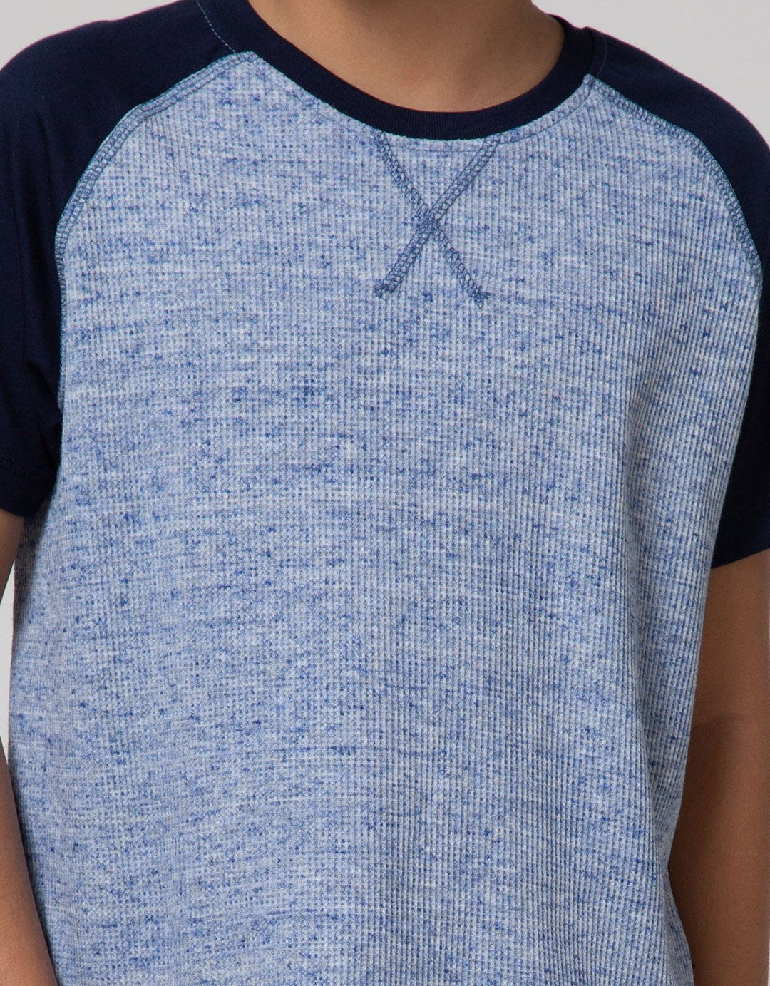 Nohea Waffel Raglan Combo Short Sleeves Tee