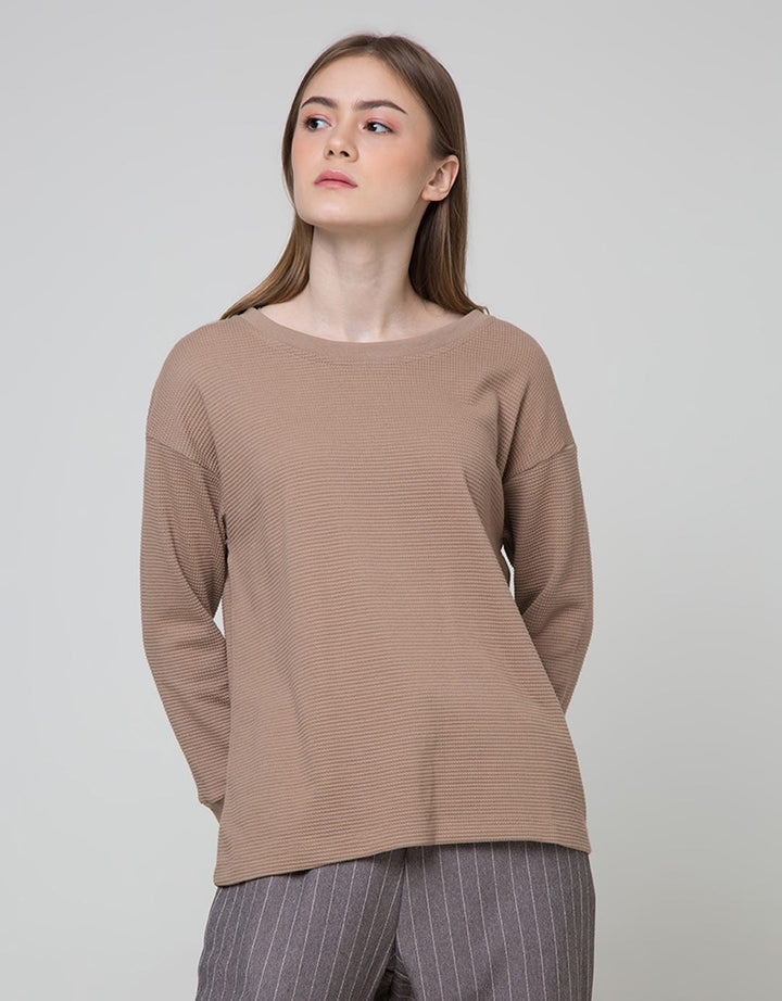 Phenomenal Long Sleeve T-Shirt Dropsleeved Rib Waffle
