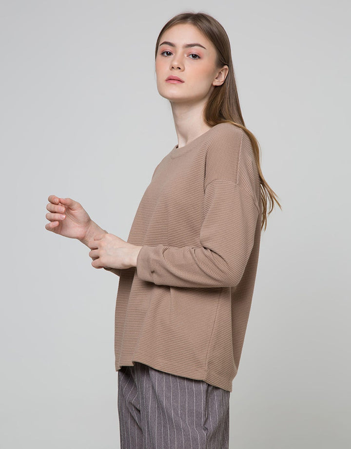 Phenomenal Long Sleeve T-Shirt Dropsleeved Rib Waffle