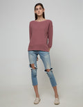 Phenomenal Long Sleeve T-Shirt Dropsleeved Rib Waffle