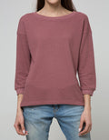 Phenomenal Long Sleeve T-Shirt Dropsleeved Rib Waffle