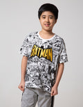 Character Short Sleeve T-Shirt Batman Fullprint Comics Flocking