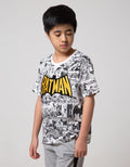 Character Short Sleeve T-Shirt Batman Fullprint Comics Flocking