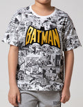 Character Short Sleeve T-Shirt Batman Fullprint Comics Flocking