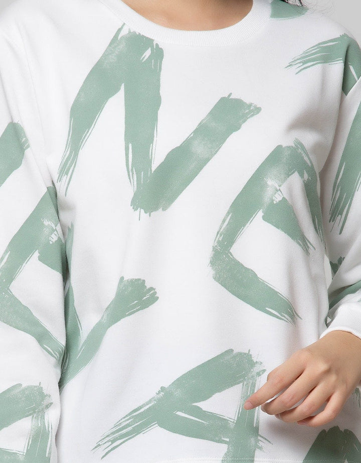 Nevada Sweatshirt Fullprint Letter