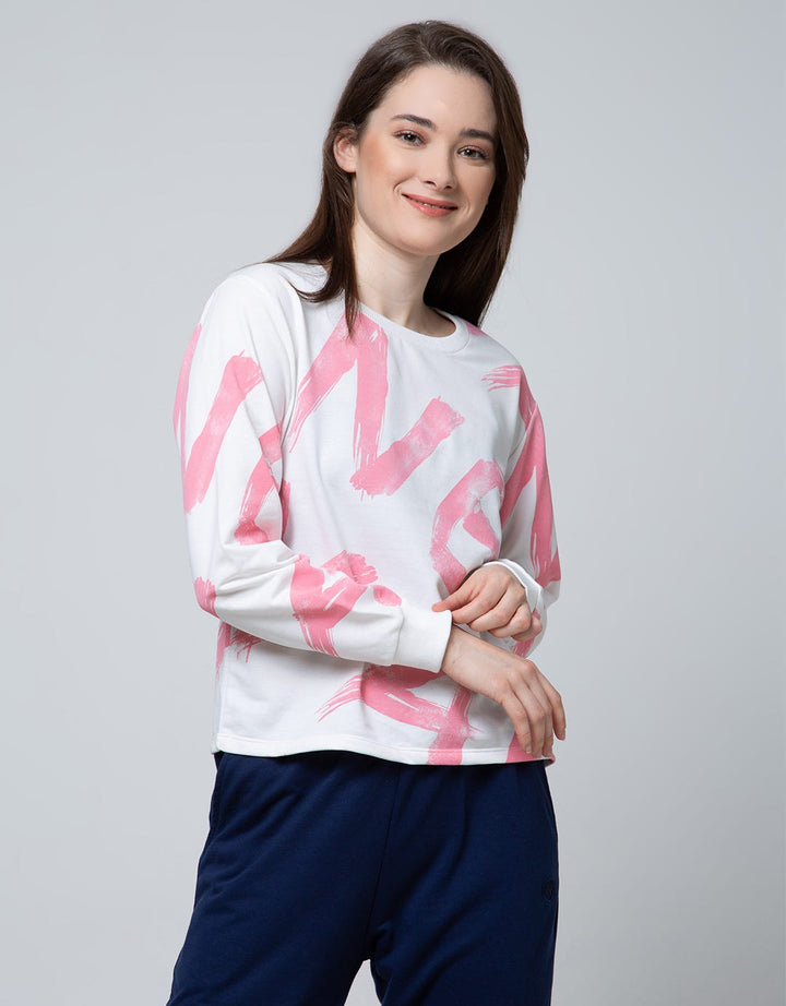 Nevada Sweatshirt Fullprint Letter